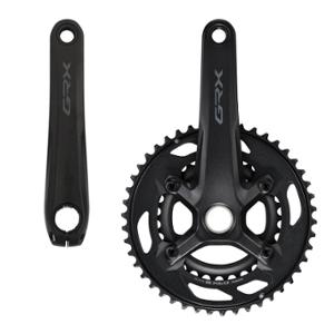 CHAINSET -ROAD/GRAVEL- DOUBLE 46-30 TEETH LENGTH: 175 SHIMANO GRX RX610 BLACK 12 GEARS