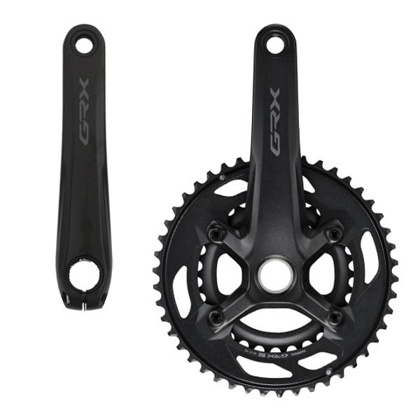CHAINSET -ROAD/GRAVEL- DOUBLE 46-30 TEETH LENGTH: 175 SHIMANO GRX RX610 BLACK 12 GEARS