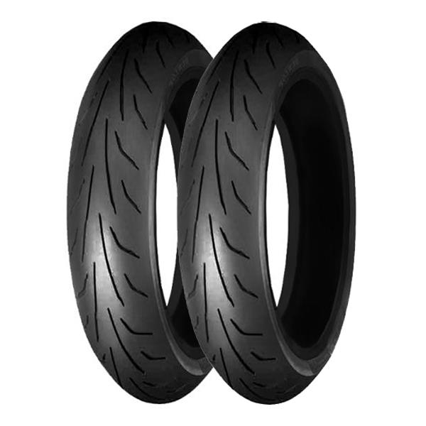 OP TRAIN PNEU MOTO 17’’ 120 / 70ZR 17 + 180 / 55 ZR 17 DUNLOP QUALIFER (SPORT)