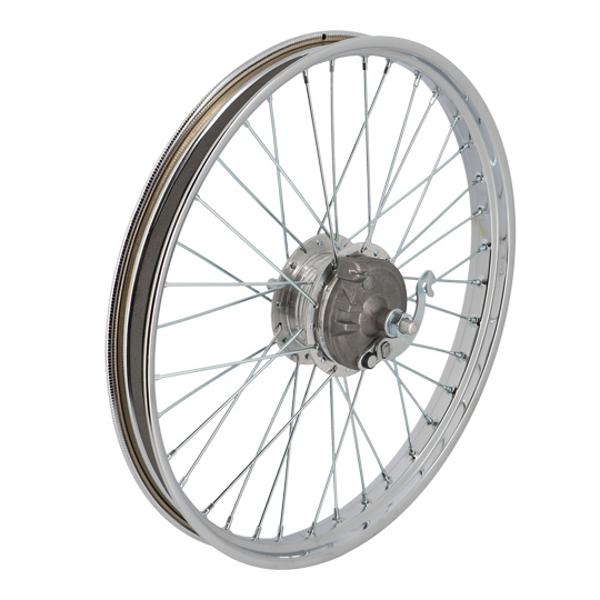 FRONT WHEEL -COMPLETE- FOR MOPED PEUGEOT 103 SP/MVL 1.5X17''   - 36 HOLES