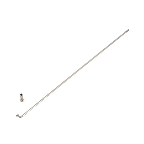 SPOKE 2.3 mm SILVERED STAINLESS STEEL LENGTH: 236 WITH NUT MACH1 MOPED/MOTORCYCLE/E-BIKE  - x1
