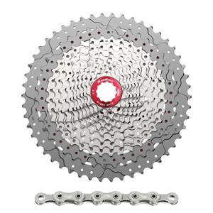 CASSETTE & CHAIN 11 GEARS -MTB- SUNRACE CSMX80/CN11A - 11-51 TEETH  - COMPATIBLE SHIMANO