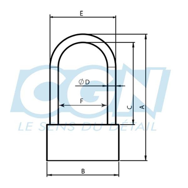 BICYCLE LOCK U WITH CODE  92x136mm RANGERS