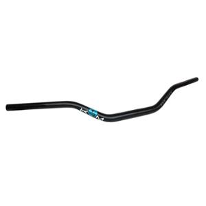 GUIDON MECABOITE / MOTO KRM OVERSIZE D28.6 ALU KRM PRO RIDE SANS MOUSSE - NOIR / TURQUOISE