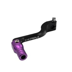 SELECTEUR VITESSE KRM ADAPT. DERBI SENDA ALU NOIR / VIOLET (REPLIABLE)