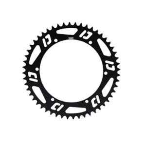 COURONNE CYCLO DOPPLER OPEN ALU CNC NOIR 52 DTS POUR PORTE COURONNE DOPPLER ET F.E