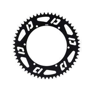 COURONNE CYCLO DOPPLER OPEN ALU CNC NOIR 56 DTS POUR PORTE COURONNE DOPPLER ET F.E