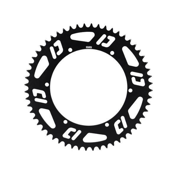 COURONNE CYCLO DOPPLER OPEN ALU CNC NOIR 56 DTS POUR PORTE COURONNE DOPPLER ET F.E