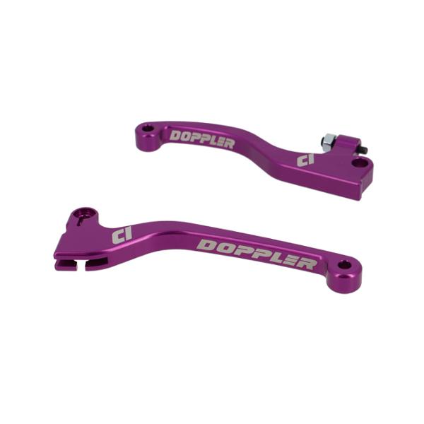 LEVIER -GEARED 50c- DOPPLER FOR SHERCO SE/SM 11-> (J.JUAN)/MRT/MARATHON 11>18 -CNC PURPLE