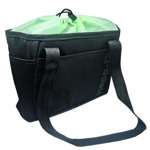 PANIER AV A CLIPS TISSUS HAPO G 12L NOIR / VERT 34X16.5X23CM (AVEC FIXATION DMTS)