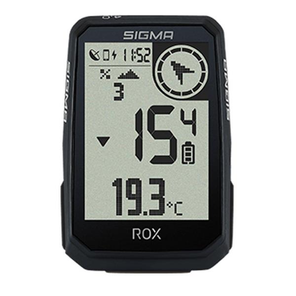 COMPTEUR VELO SANS FIL / GPS SIGMA ROX  4.0 ENDURANCE 30 FCTS NOIR