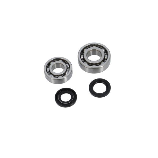 CRANKSHAFT BEARING + SEAL -MOPED- FOR PEUGEOT 103 - TPI 6203 C4 ET 6204 C4 STEEL CAGE