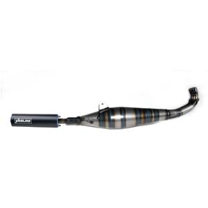 EXHAUST -MOPED- YASUNI FOR PEUGEOT 103 VOGUE/SP/MVL - BLACK/BLUE SILENCER
