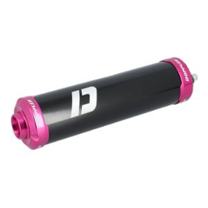 SILENCER/EXHAUST CARTRIDGE -GEARED 50cc- DOPPLER  - BLACK/PINK