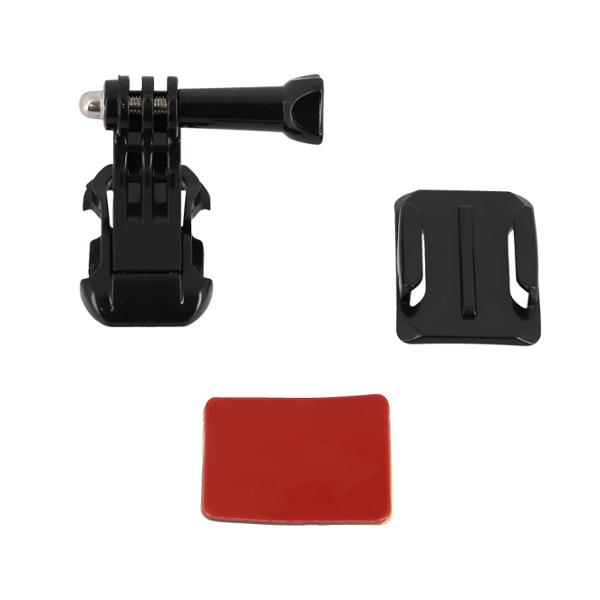 LIGHT BRACKET -BICYCLE- KHEAX RIGEL DUAL MOUNTING CURVE HELMET 3M TRIPOD BLACK