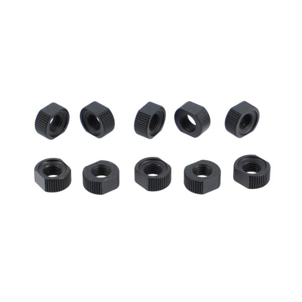 ECROU VALVE TUBELESS PRESTA KHEAX ALU NOIR 44MM (X10)