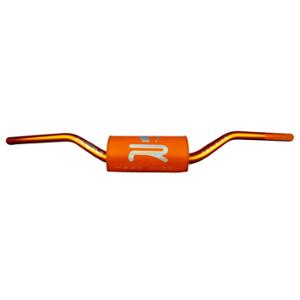 GUIDON MECABOITE / MOTO OVERSIZE D28.6 ALU KRM PRO RIDE + MOUSSE FULL ORANGE  HOLOGRAPHIQUE
