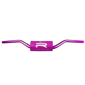 GUIDON MECABOITE / MOTO OVERSIZE D28.6 ALU KRM PRO RIDE + MOUSSE FULL ROSE  HOLOGRAPHIQUE