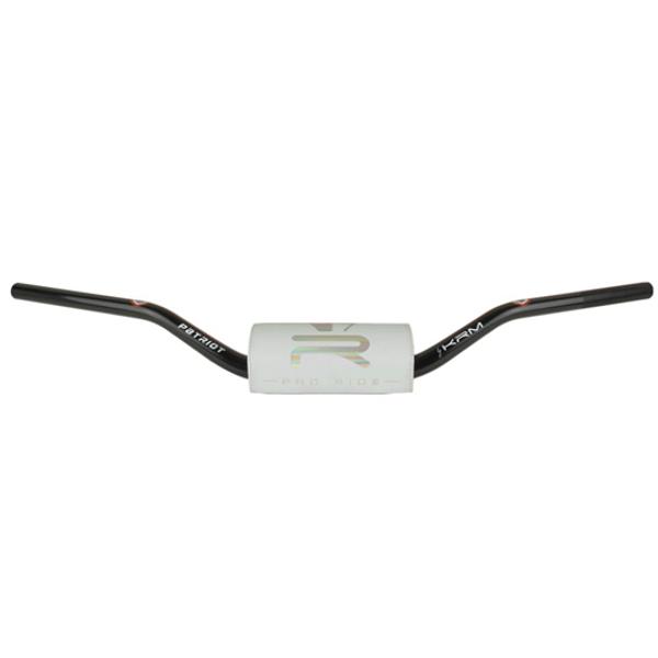 GUIDON MECABOITE / MOTO  OVERSIZE D28.6 ALU KRM PRO RIDE + MOUSSE PATRIOT HOLOGRAPHIQUE