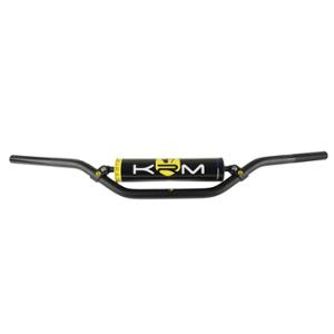 GUIDON MECABOITE / MOTO CROSS BARRE KRM PRO RIDE AVEC MOUSSE - NOIR / JAUNE