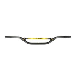 GUIDON MECABOITE / MOTO CROSS BARRE KRM PRO RIDE SANS MOUSSE - NOIR / JAUNE