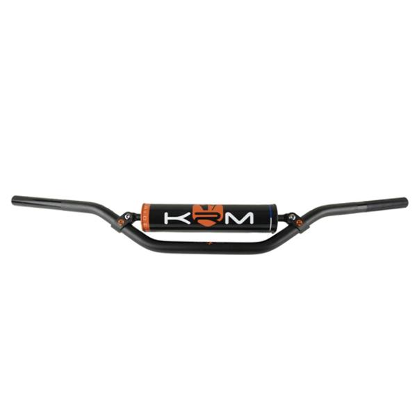 HANDLBAR -GEARED50cc/MOTO- CROSS BAR KRM PRO RIDE WITH FOAM - BLACK/ORANGE