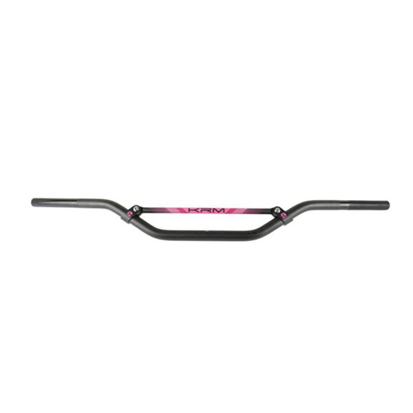 GUIDON MECABOITE / MOTO CROSS BARRE KRM PRO RIDE SANS MOUSSE - NOIR / ROSE
