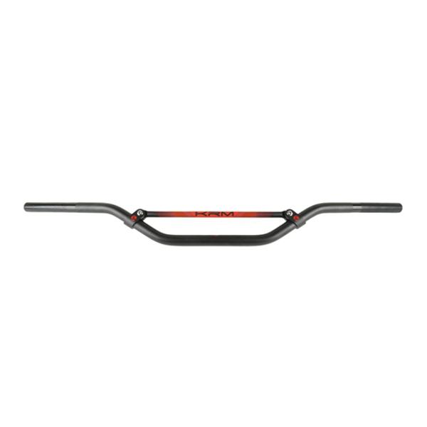 HANDLBAR -GEARED50cc/MOTO- CROSS BAR KRM PRO RIDE WITHOUT FOAM - BLACK/RED