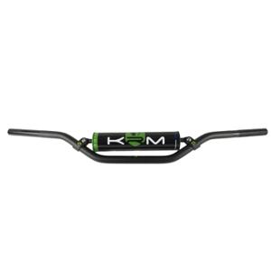 GUIDON MECABOITE / MOTO CROSS BARRE KRM PRO RIDE AVEC MOUSSE - NOIR / VERT
