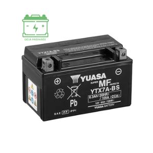 BATTERY YTX7A -BS YUASA 12V6.3Ah - NO MAINTENANCE WITH ACID PACK