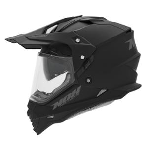 CASQUE CROSS DOUBLE ECRAN NOX N312 NOIR MAT - CE 22.06