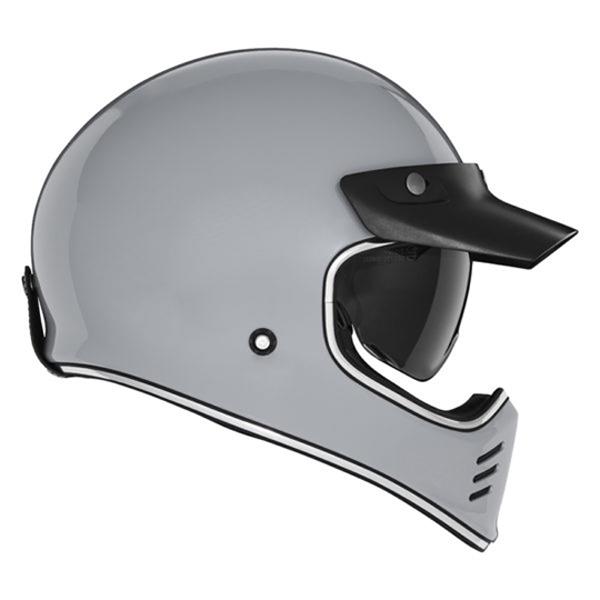 HELMET -CROSS- NOX PREMIUM  SEVENTY II GREY NARDO - CE 22.06