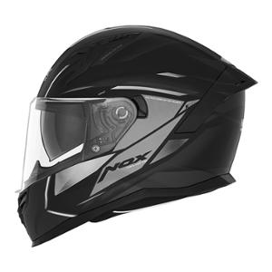 CASQUE INTEGRAL DOUBLE ECRAN  NOX N401 XENO NOIR MAT TITANIUM - CE