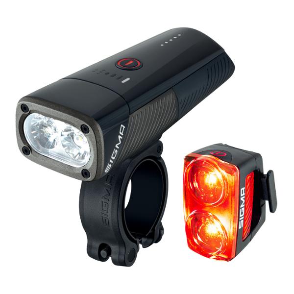 BICYCLE LIGHT FRONT/REAR RECHARGABLE USB-C SIGMA BUSTER 1600/BUSTER RL 150 HANDLEBAR/TIGE DE SELLE