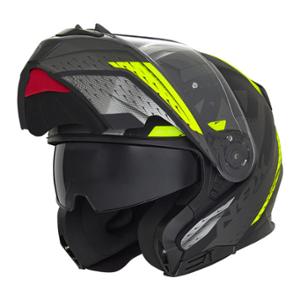 CASQUE MODULABLE NOX N966 FOCAL NOIR MAT / JAUNE FLUO
