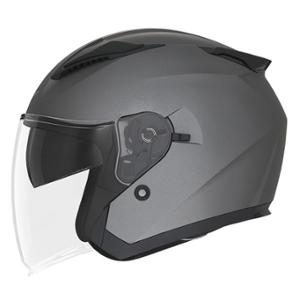 CASQUE JET DOUBLE ECRAN NOX N129  TITANIUM