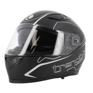 CASQUE INTEGRAL DOUBLE ECRAN TRENDY IT-606 DV NOIR MAT / ARGENT- CE 22-06