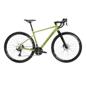 VELO GRAVEL 28" KROSS ESKER 6.0 TAILLE M (19") ALUMINIUM KAKI GRIS
