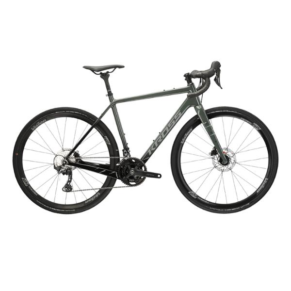 VELO GRAVEL 28" KROSS ESKER 8.0 TAILLE M (20") CARBONE GRIS