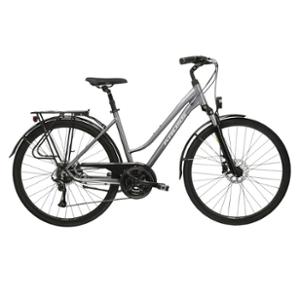 VELO VTC TREKKING 28" FEMME KROSS TRANS 4.0 TAILLE M (17") ALUMINIUM GRIS