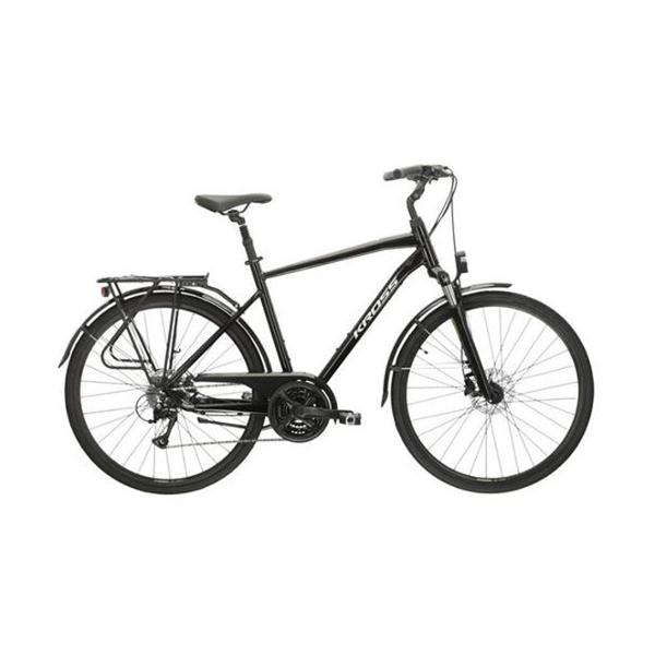 VELO VTC TREKKING  28" HOMME KROSS TRANS 4.0 TAILLE XL (23") ALUMINIUM NOIR / GRIS