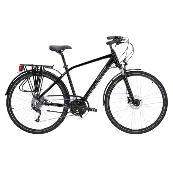 VELO VTC TREKKING  28" HOMME KROSS TRANS 5.0 TAILLE L (19") ALUMINIUM NOIR / GRIS