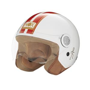 CASQUE JET NOX N210 EVO BLANC ROUGET- CE 22.06