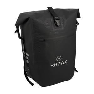 BICYCLE BAG LUGGAGE RACK KHEAX IZOARD II BLACK WATERPROOF - 60x30x17cm  - 31 LITERS