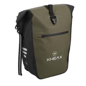 BICYCLE BAG LUGGAGE RACK KHEAX IZOARD II KHAKI WATERPROOF - 60x30x17cm  - 31 LITERS