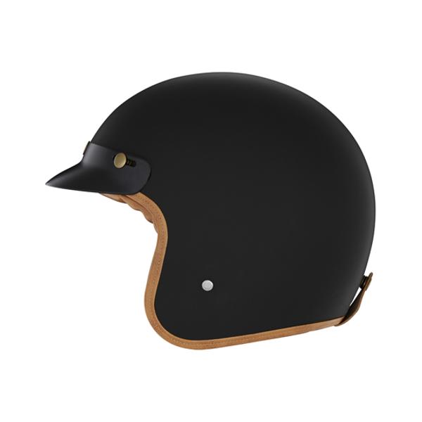 HELMET -OPEN FACE-  NOX N 243 MATTE BLACK CE 22.06