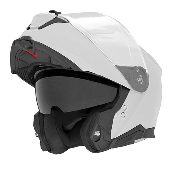 HELMET -FLIP UP- NOX N967 PEARLY WHITE  - EC APPROVAL 22.06