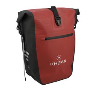 BICYCLE BAG LUGGAGE RACK KHEAX IZOARD II BURGUNDY WATERPROOF - 60x30x17cm - 31 LITERS
