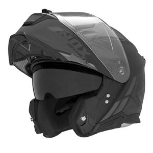 CASQUE MODULABLE NOX N967 SYNCHRO NOIR MAT TITANIUM- CE 22.06