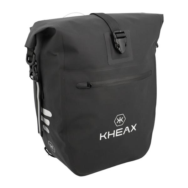 SACOCHE VELO PORTE BAGAGE KHEAX IZOARD MINI NOIR ETANCHE - 50X29.5X13 CM -  14 LITRE